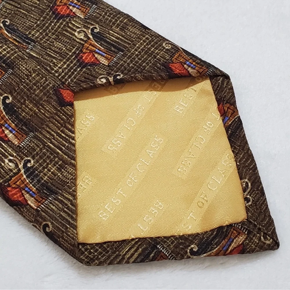 Robert Talbott‎ Classic Patterned Silk Tie. Size OS